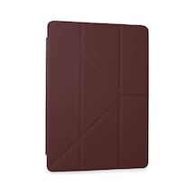 Sh Samsung Galaxy Tab A9 Kılıf Kalemlikli Mars Tablet Kılıfı - Mürdüm Najmaddin Diğer