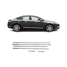 Citroen C5 Krom Cam Çıtası 6Parça 2008 ve Üzeri P.Çelik