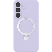 Newface Samsung Galaxy A55 5g Regal Magsafe Standlı Kapak - Lila