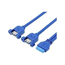 Platoon Ars 19 Pin Usb 3.0 Dişi To 2x Usb 3.0 Dişi Panel Tipi Kablo