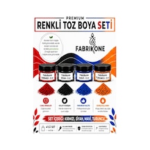 4'lü Set Premium Parafin Soya Wax Toz Mum Boyası Hobi Seti - 5 Cc Kırmızı, Siyah, Mavi, Turuncu Bkfab4ksmt5g Karışık