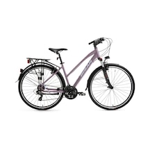 Bisan Trx 8200 City Şehir Bisikleti 45 Cm V 700c 21 Vites Mat Mor Beyaz Mor Mor