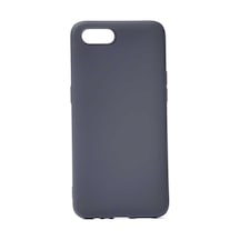 Smcase Realme C2 Kılıf Lüks Mat Silikon Nano Ekran Koruyucu Siyah