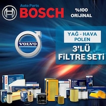 Bosch Volvo C70 2.5 Benzin Filtre Bakım Seti 2007-2012 3np
