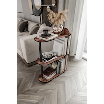 Dekoratif Yan Sehpa Ceviz Ceviz