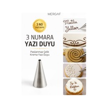 Krema Duyu Ve Pasta Süsleme Ucu, Doğum Günü Pasta Yazı Yazma Duyu 2 Adet Şanti Torbası No: 3