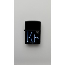 Krypton Kripton Kr 36 Temalı Benzinli Siyah Çakmak Magnet Hediye Siyah