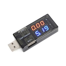 Keweisi USB Voltmetre & Ampermetre - 2x USB Voltaj ve Akım Ölçer