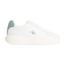Calvin Klein Chunky Cupsole Laceu Beyaz Kadın Deri Sneaker