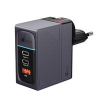 Ixtech Ix-hc5 100w Type-c Ve Usb Üç Portlu Seyahat Tipi Evrensel Hızlı Şarj Adaptörü