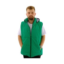 Mode Xl Büyük Beden Erkek Kapitone Yelek U24702 Yeşil Yeşil