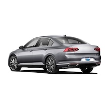Vw Passat B8.5 2020 Arka Tampon Çıtası Paslanmaz Çelik 3 Parça