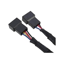 3C Fan Çoklayıcı 2 Port Y Pwm 4 Pin Splitter Çoklayıcı Switch Kablosu 5025