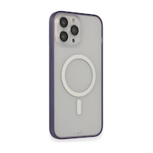 Apple iPhone  Uyumlu,  14 Pro Max Kılıf Grand Magneticsafe Kapak - Mor