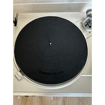 295 Mm Antistatik Pikap Keçesi 3 Mm Kalın Plakçalar Hi-fi Slipmat Gürültü, Titreşim Ve Parazit Önleyici Plak Keçesi 1 Adet