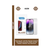 Samsung J8 / A6 Plus Normal Temperli Cam Ekran Koruyucu Mobil Koruma Telefon Tabakası Cep Aksesuarı