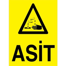 Asit Uyarı Tabelası - 70x100 Foreks - Km24