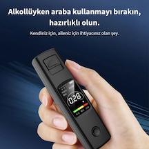 Monozone A20 Taşınabilir Alkol Test Cihazı Yüksek Hassasiyetli Alkol Ölçer Hd Ekran Temassız Şarjlı 1 Adet