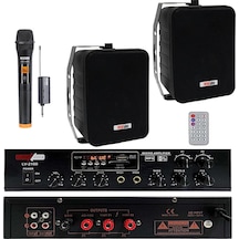 Lastvoice Black Large Plus Paket-1 Hoparlör ve Anfi Anons Ses Sistemi Seti
