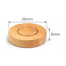 Star Ahşap Tavla Pulları 26x8mm %100 Doğal Ahşap, 30 Adet 15 Krem & 15 Siyah , Pürüzsüz Yüzey, Dayanıklı Tavla Taşı Seti