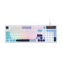 Af-98 Kablolu Mekanik Hisli Oyuncu Klavye - Kahverengi Switch Hissiyatlı