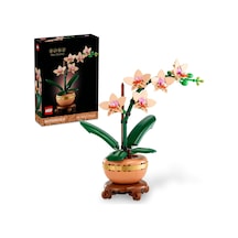 Botanicals Mini Orkide 10343 Yetişkinler İçin Açık Renkli Terakota Saksı Ve Ahşap Efektli Kaide İçeren Sevgililer Günü'ne Özel Yapay Çiçek Modeli Yapım Seti 274 Parça