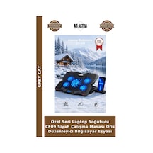 Özel Seri Laptop Soğutucu Cf09 Siyah Çalışma Masası Ofis Düzenleyici Bilgisayar Eşyası