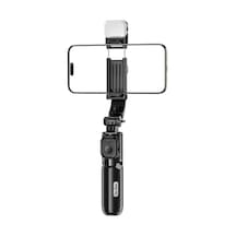 Go Des Gd-st67 Canlı Yayın Dolgu Işıklı Kumandalı 360 Derece Dönebilen Selfie Çubuğu Ve Tripod Siyah