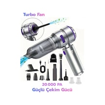 Leerfei Hl-121 Araç Süpürgesi 20000pa Yüksek Emiş Gücü, 6000mah Batarya,