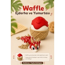 Waffle Ejderha Ve Yumurtası Hareketli Figür Oyuncak