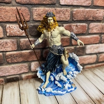 Deniz Ve Deprem Tanrısı Poseidon Mızraklı Heykel Biblo