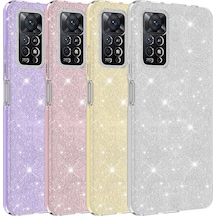 Xiaomi Uyumlu Redmi Note 12 Pro 4g Kılıf Zore Parıltılı Simli Shining Silikon