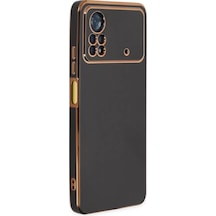 Newface Xiaomi Poco X4 Pro 5g Kılıf Volet Silikon - Siyah