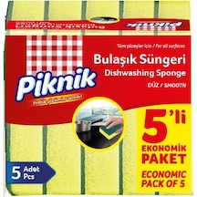 Piknik Bulaşik Süngeri 5&apos Li Düz