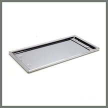 Bezos Dikdörtgen Krom Plakalık Araba Plaka Altlığı 30x16cm Mmbz