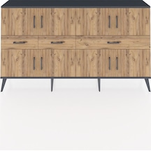 Arges Konsol 5 Raflı 3 Çekmeceli 8 Kapaklı 176x30x99 Antrasit-çam Atlas Çam - Antrasıt