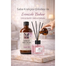 Saba Kraliçe Orkidesi Çubuklu Oda Kokusu 250 Ml Refil Ve 100 Ml Difüzör Şişe Fresh