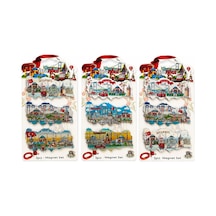 İstanbul Temalı Silikon Buzdolapı Süsü Magnet 3'lü Set Renk