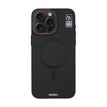 İphone Uyumlu 15 Pro Max Hiper Kılıf Standlı Magsafe Şarj Destekli Kamera Korumalı Darbe Önleyici Kılıf Siyah