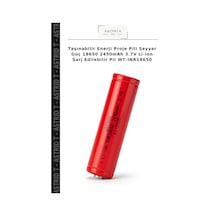 Taşınabilir Enerji Proje Pili Seyyar Güç 18650 2450mah 3.7v Li-ion Şarj Edilebilir Pil Wt-ınr18650