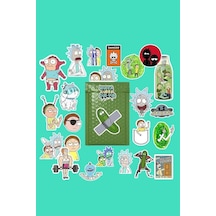 Rick And Morty Sticker Paketi/bullet Journal Defter Çıkartma Ajanda Laptop Etiket, 6874966878946874