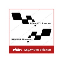 Renault 19 Sport Sticker (Takım Set) Renault 19 Sticker Araç