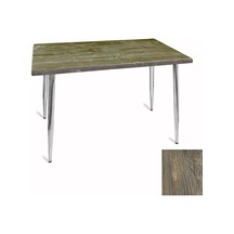 Manolya Mutfak Masası 70x120 Kromnikel Werzalit, Wermodin Ve Allzalit Tabla - Old Pine Çok Renkli