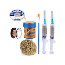 Havya Ucu Temizleme Lehim Solder Paste 138 C 42g Flux Lehim Toplama Cp-3015 Lehim Emme Teli 3,0 Mm St05