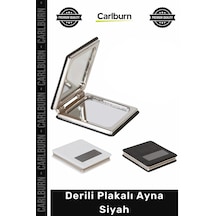 Özel Üretim Lüks Dekoratif Ofis Hediyelik El Cep Çanta Boyu Tasarım Şık Kaliteli Derili Plakalı Ayna