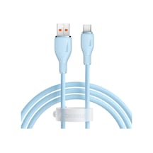 Lexroo Pudding Hızlı Şarj Özellikli Type-c Kablo 100w, 1.2 Metre, Mavi Standart