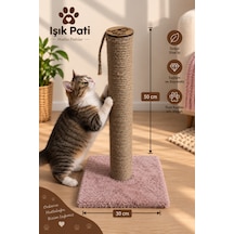 Işık Pati Kedi Tırmalama Tahtası 50 Cm Kare, Yerli Ip