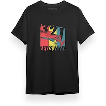 Cowboy Bebop Lets Go Jam Siyah Kısa Kol Erkek Tshirt 001