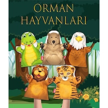 5  Parça  Tox  Orman  Hayvanları  Keçe  El  Kukla  Set  .  Eğitici  Oyuncak