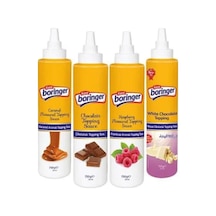 Kent Boringer Topping Sos Karma Koli ( 4 Çikolatalı + 2 Karamelli + 1 Frambuazlı + 1 Beyaz Çikolatalı ) 8 x 750 G